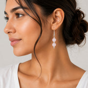 Rose Quartz Earings